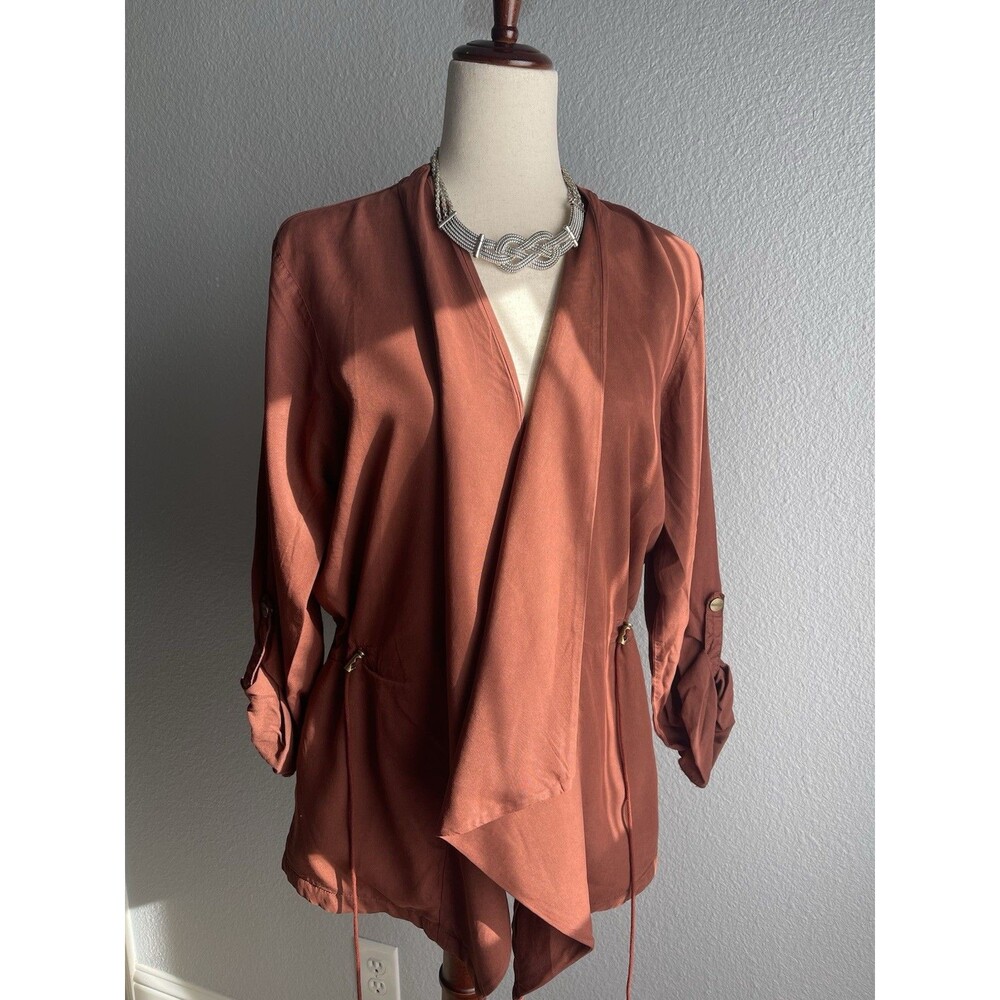 Santuary Lightweight Fashion Jacket w/Drawstring Women’s Sz M glam corpcore